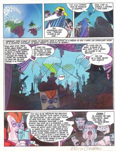 LA SAGA D'ALANDOR  : Planche originale 7 en couleur directe de la Saga d'Alandor Tome 2 L'ange carnivore